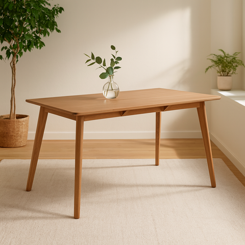 T-245 C  New Henry Rectangular Table 140x80  (Top Slat)