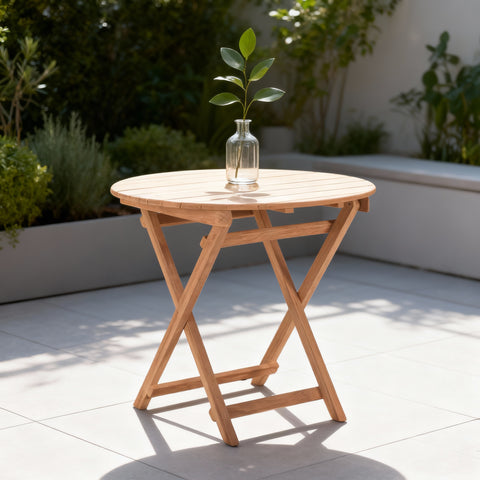MZ-002 Meza Round Folding Table